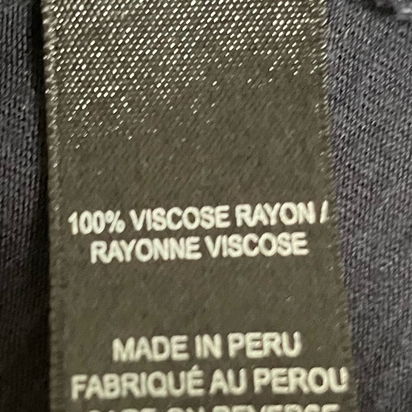 Tahari soft  navy summer weight drape cardigan - Picture 4 of 5